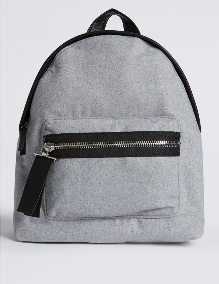 Marks & Spencer Rucksack Bag Light Grey Mix