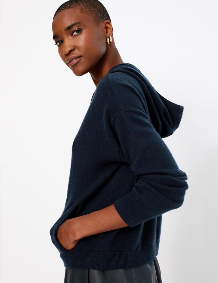 Marks & Spencer Pure Cashmere Cropped Hoodie