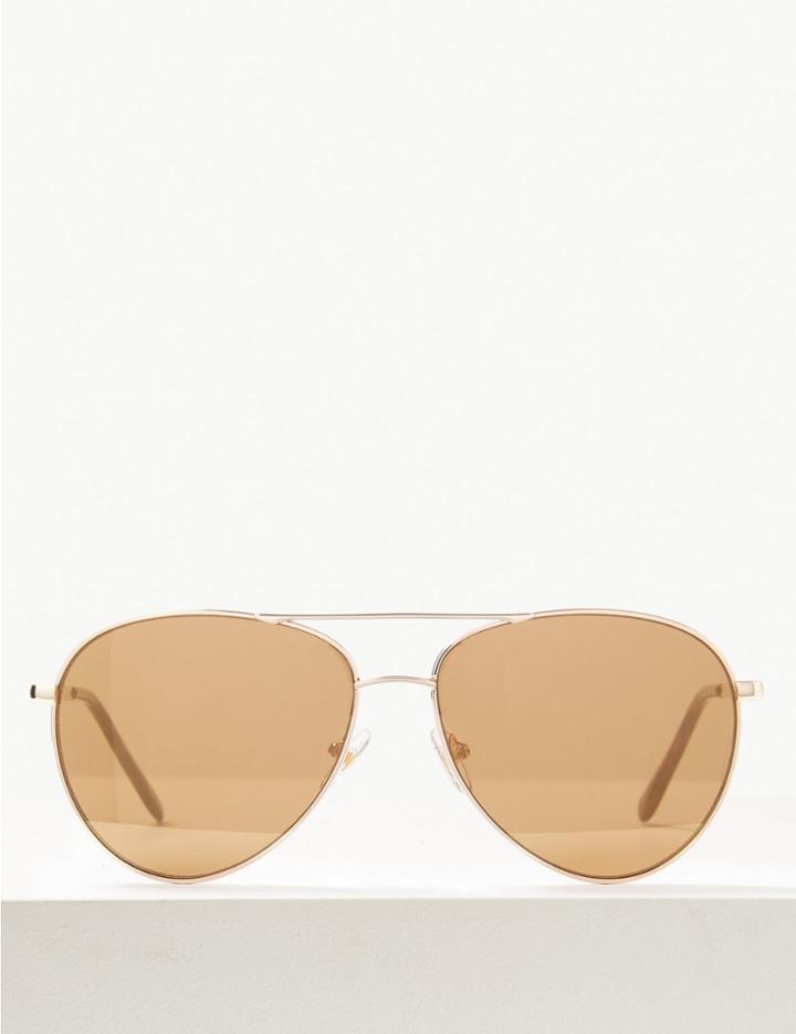 Marks & Spencer Aviator Sunglasses Gold