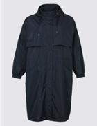 Marks & Spencer Curve Hooded Parka Navy