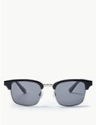 Marks & Spencer Polarised Retro Square Sunglasses Black