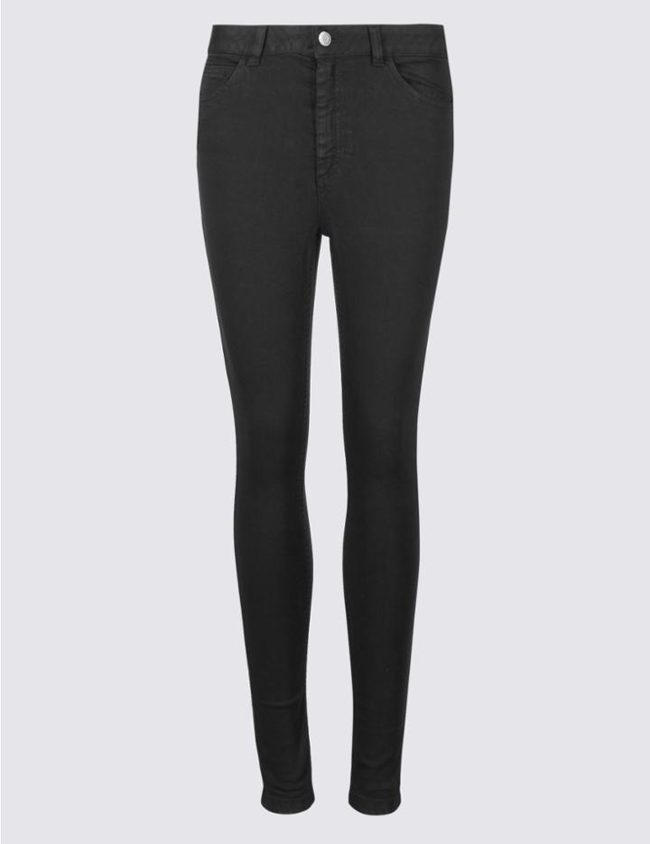 Marks & Spencer Mid Rise Super Skinny Jeans Black