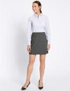 Marks & Spencer Straight Mini Skirt Charcoal
