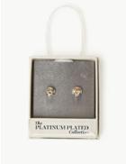 Marks & Spencer Round Stone Skin Kind&trade; Stud Earrings Champagne