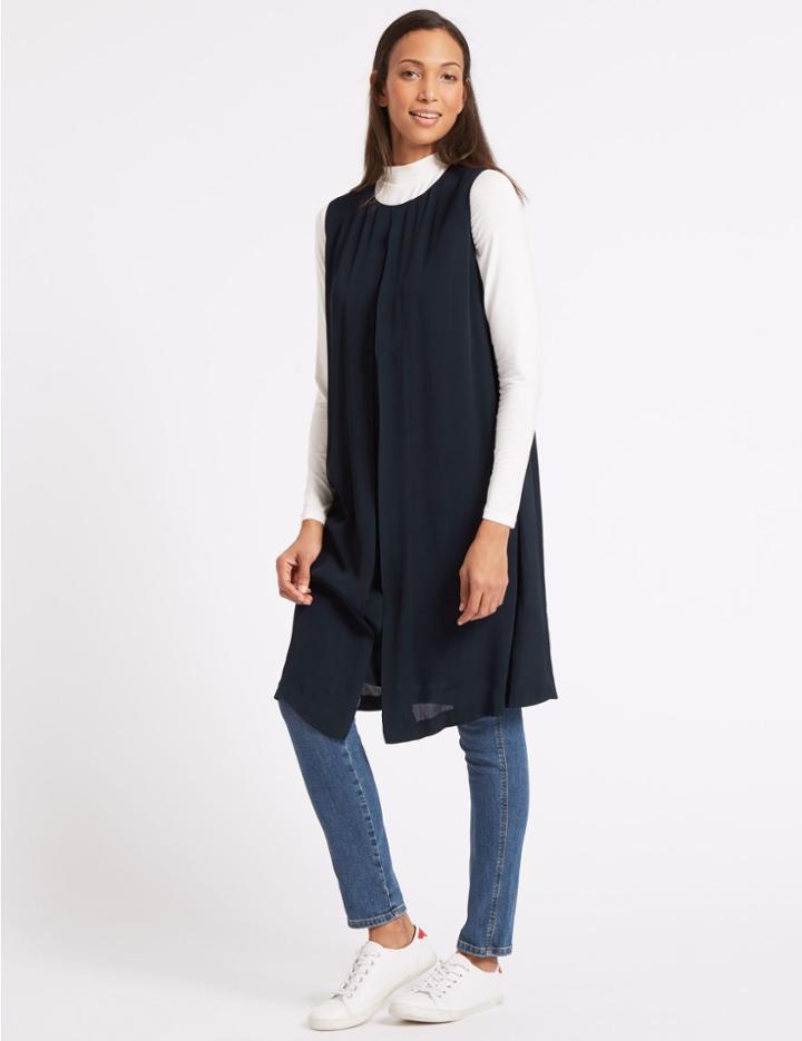 Marks & Spencer Longline Tunic Dress Navy