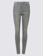 Marks & Spencer Sculpt & Lift Mid Rise Skinny Leg Jeans Grey