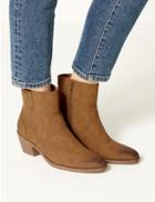 Marks & Spencer Almond Toe Ankle Boots Tan