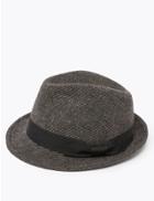 Marks & Spencer Textured Trilby Grey Mix