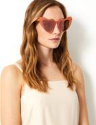 Marks & Spencer Heart Aviator Sunglasses Soft Coral