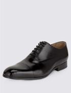 Marks & Spencer Extra Wide Fit Leather Lace-up Shoes Black