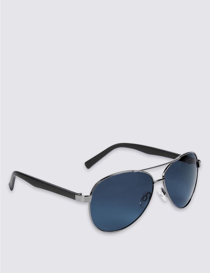 Marks & Spencer Tear Drop Aviator Sunglasses Navy