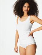 Marks & Spencer Modal Blend Build-up Shoulder Vest White