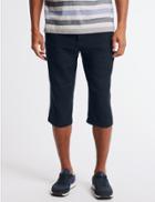 Marks & Spencer Linen Rich Adjustable Waist Shorts Navy