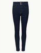 Marks & Spencer High Waist Slim Leg Jeans Indigo