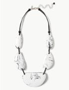 Marks & Spencer Pebble Collar Necklace White Mix