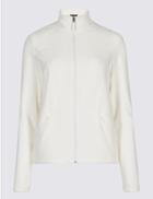 Marks & Spencer Panelled Fleece Jacket Winter White