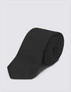 Marks & Spencer Skinny Fit Textured Tie Black
