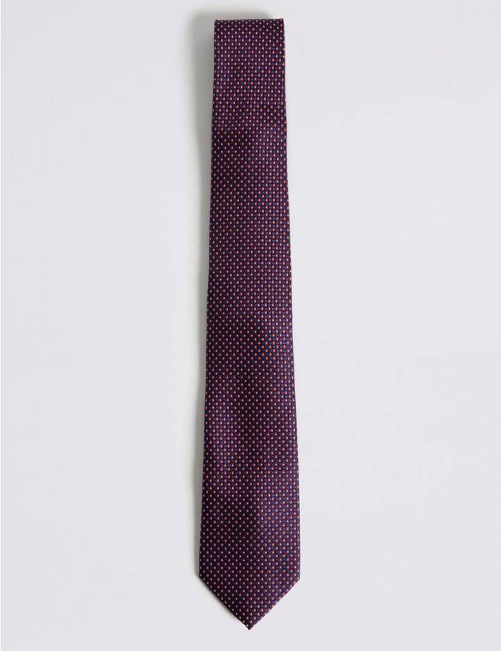 Marks & Spencer Geometric Print Tie Yellow Mix