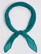Marks & Spencer Pleated Scarf Teal