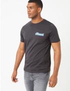 Marks & Spencer Cotton Hawaii Slogan Print T-shirt Nearly Black