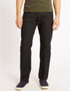Marks & Spencer Regular Fit Chinos With Stormwear&trade; Chocolate