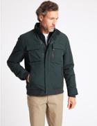Marks & Spencer Fleece Sailing Jacket With Stormwear&trade; Dark Green