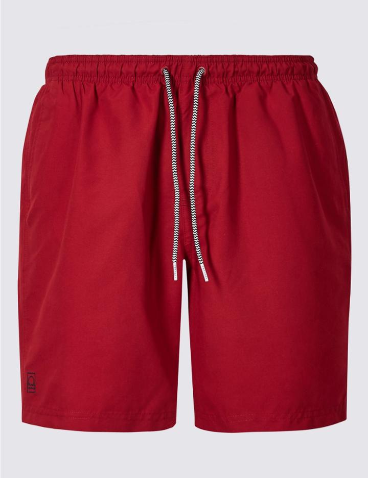 Marks & Spencer Quick Dry Swim Shorts Medium Red
