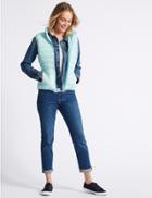 Marks & Spencer Lightweight Down & Feather Gilet With Stormwear&trade; Sky Blue