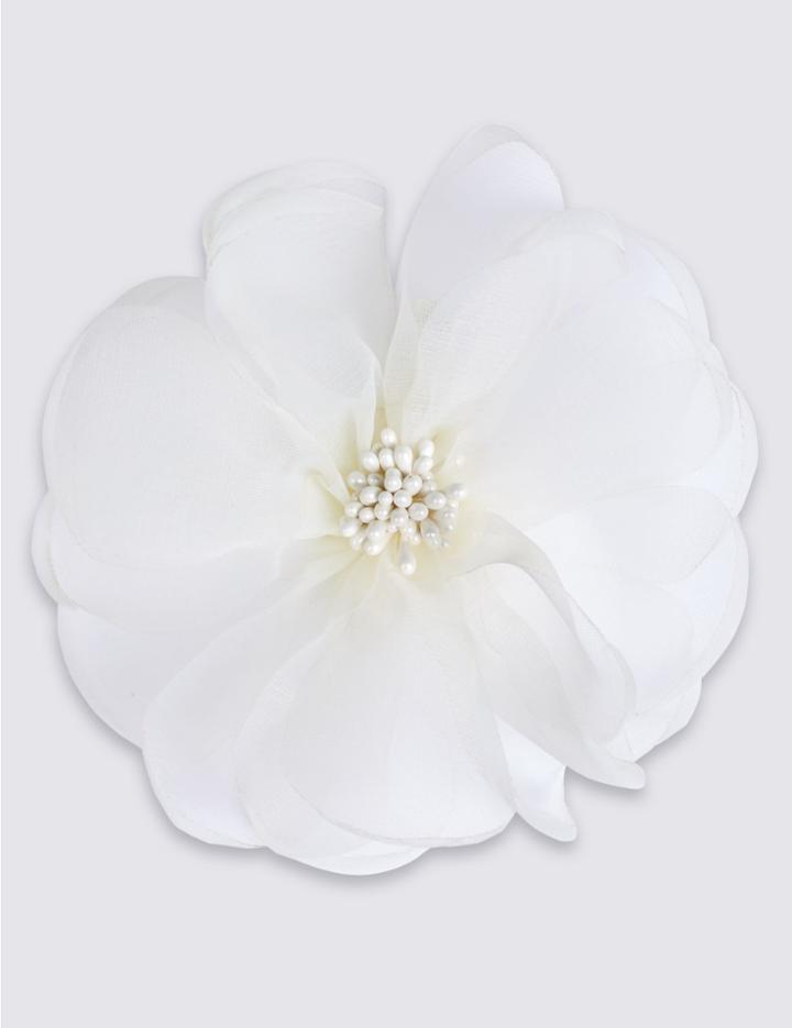 Marks & Spencer Flower Clip Fascinator Cream