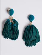 Marks & Spencer Dancing Tassel Drop Earrings Green