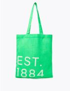 Marks & Spencer Pure Cotton Canvas Shopper Bag Neon Green