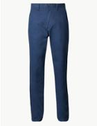 Marks & Spencer Cotton Rich Chinos With Stretch Indigo