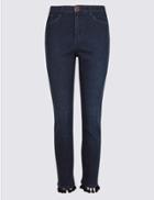 Marks & Spencer Pom Pom Roma Rise Slim Leg Jeans Indigo