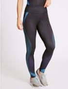 Marks & Spencer Printed Leggings With Cool Comfort&trade; Technology Teal Mix