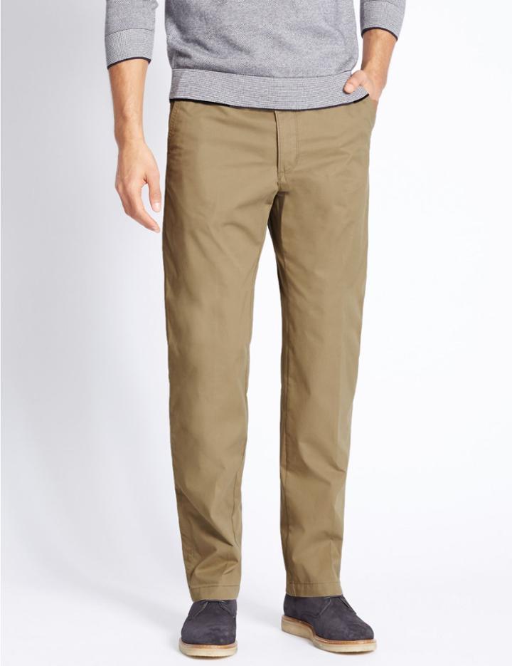 Marks & Spencer Regular Fit Super Lightweight Chinos Taupe