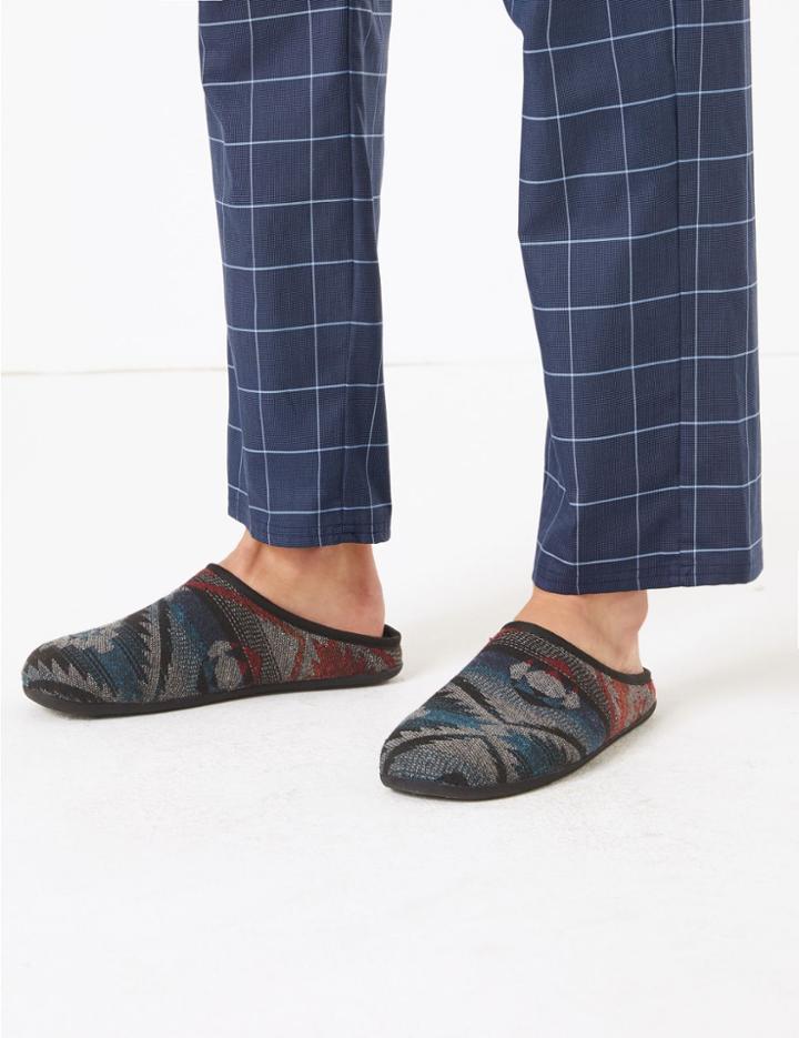 Marks & Spencer Aztec Print Mule Slippers Multi