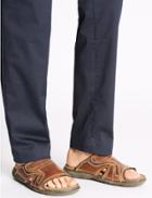 Marks & Spencer Leather Mule Slip-on Sandals Brown