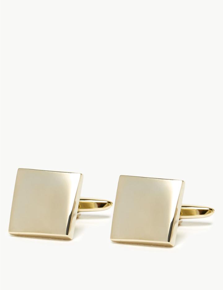 Marks & Spencer Square Cufflinks Soft Gold