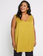 Marks & Spencer Curve V-neck Longline Camisole Top Ochre