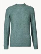 Marks & Spencer Supersoft Ribbed Jumper Turquoise