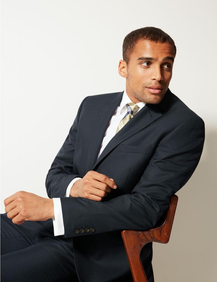 Marks & Spencer Navy Tailored Fit Jacket
