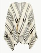 Marks & Spencer Striped Wrap Black Mix