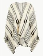 Marks & Spencer Striped Wrap Black Mix