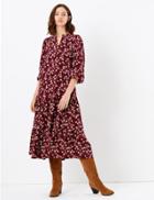 Marks & Spencer Ditsy Floral Print Relaxed Midi Dress
