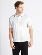 Marks & Spencer Pure Cotton Pique Polo Shirt White
