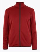 Marks & Spencer Active Fleece Funnel Neck Sweatshirt Red
