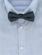 Marks & Spencer Pure Silk Waffle Textured Bow Tie Navy