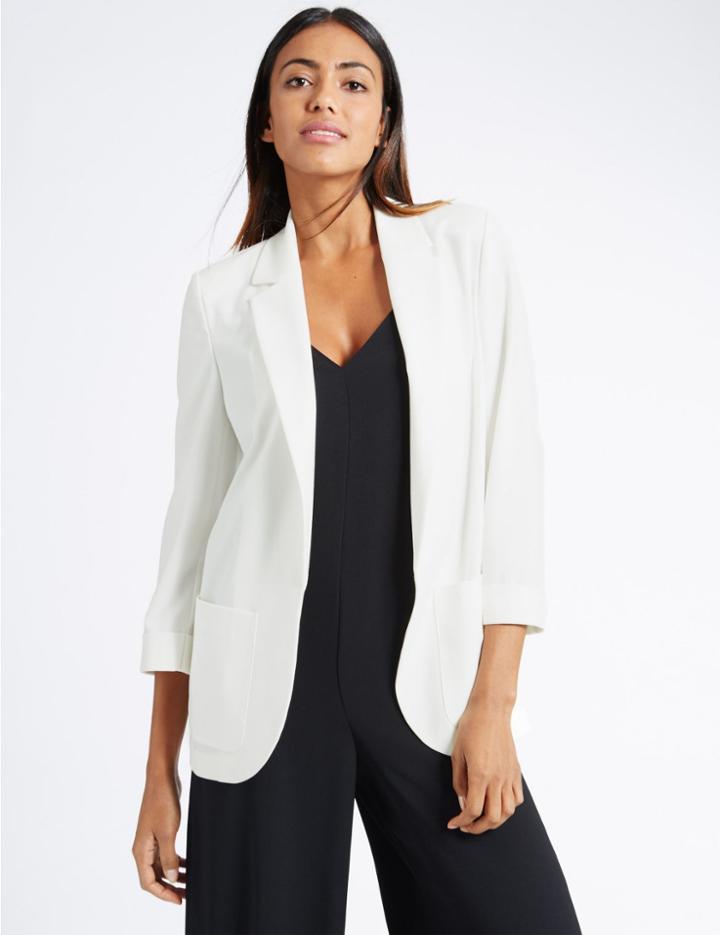 Marks & Spencer Patch Pocket Jacket Ivory