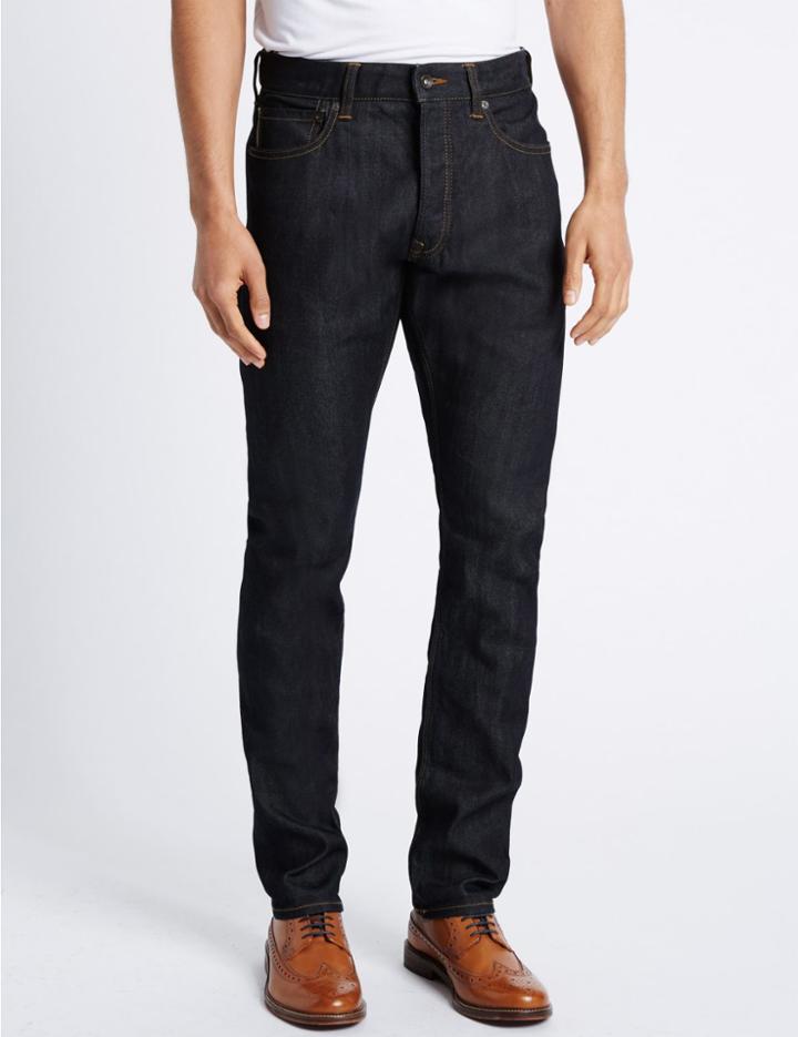 Marks & Spencer Slim Fit Selvidge Jeans Indigo