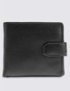 Marks & Spencer Leather Coin Pouch Wallet Black